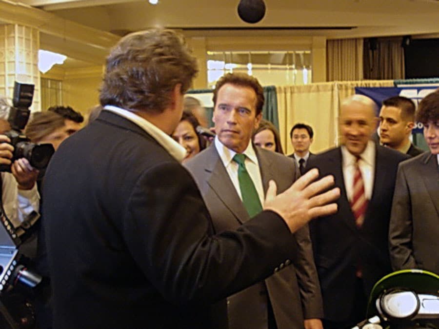 Craig Bramscher with Arnold Schwarzenegger, from Craig’s photo archive